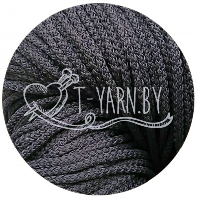 Полиэфирный шнур с сердечником, цвет Графит, 5мм, 200м, пасма